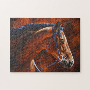 Bay Horse Hanoverian Warmblood Jigsaw Puzzle