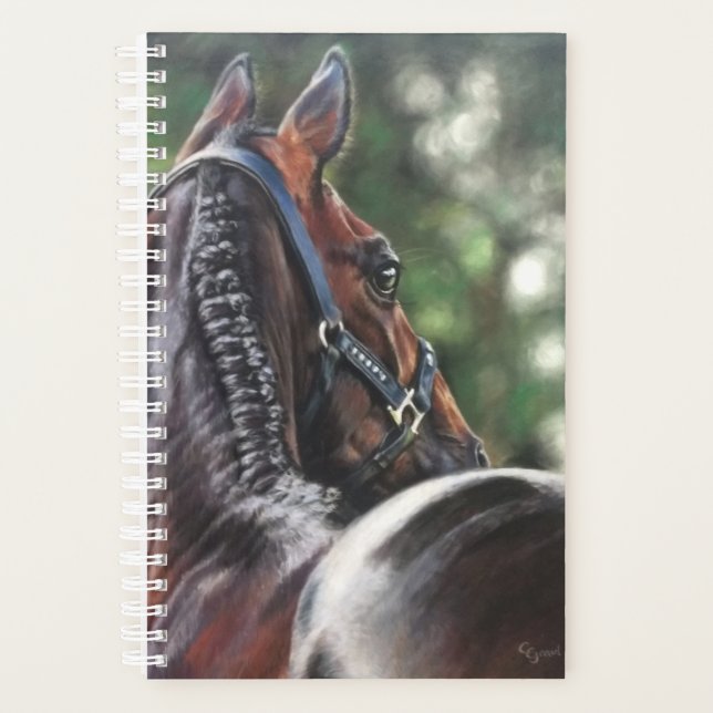 Bay Horse Thoroughbred Warmblood Dressage Jumper Planner (Front)