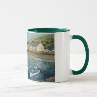 Bay Hotel, Cushendun - oil painting by Joanne Case Mug