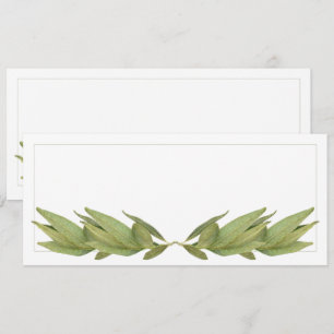 BAY LEAVES 4x9.25 Flat Card / Horizontal