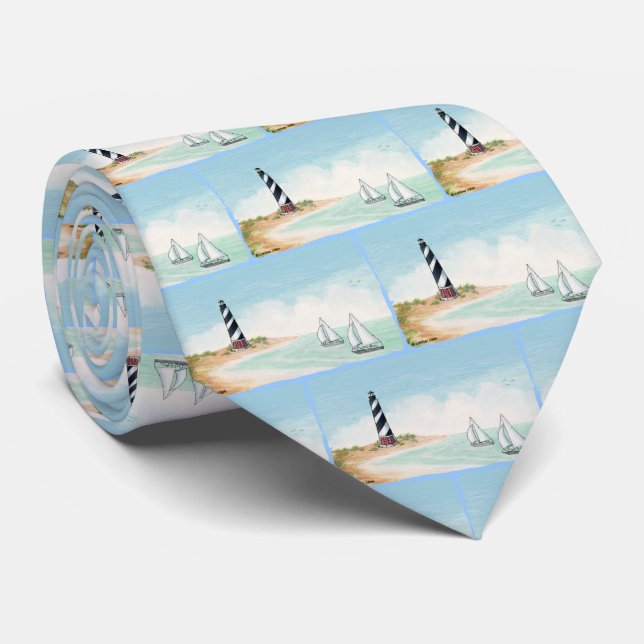 Bay Lighthouse  tie (Rolled)