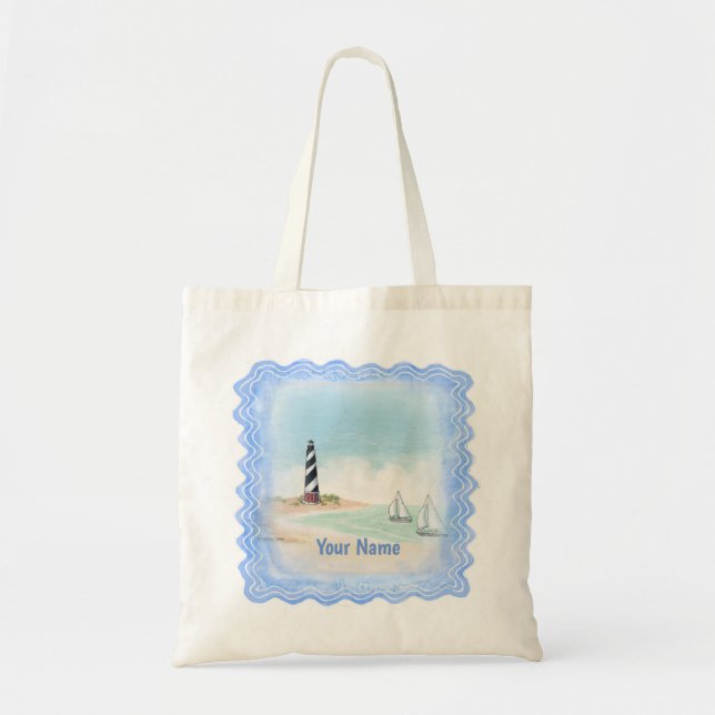 Bay Lighthouse  tote bag (Front)