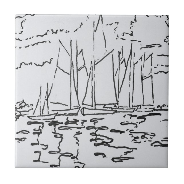 Bay of Concarneau | Brittany, France Tile (Front)