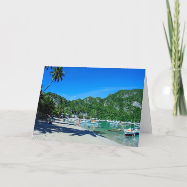 Bay Of El Nido Beach Card (Front)