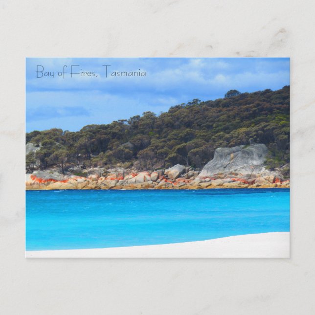 bay of fires blue waters postcard (Front)