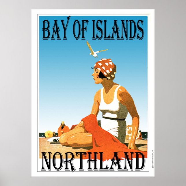 Bay of Islands, Northland Beach Poster (Front)