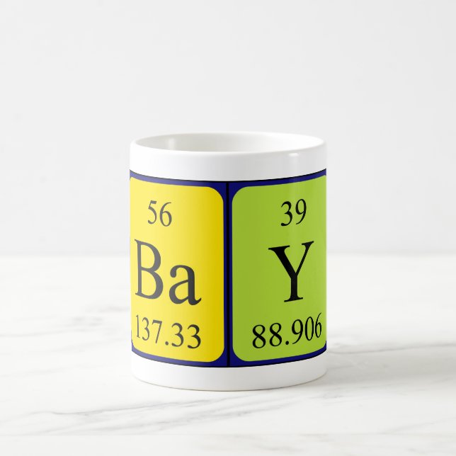 Bay periodic table name mug (Center)