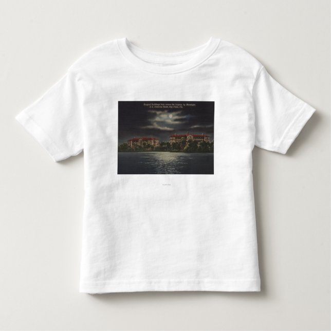 Bay Pines, Florida - Moonlit View of Hospital Toddler T-Shirt (Front)