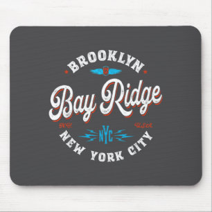 Bay Ridge Brooklyn New York Retro Vintage Graphi  Mouse Pad