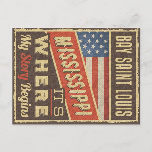 Bay Saint Louis Mississippi Postcard (Front)