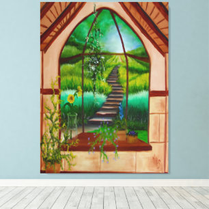 Bay Window Canvas Print