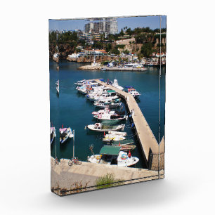 Bay with cruise boats in old city of Antalya Photo Block
