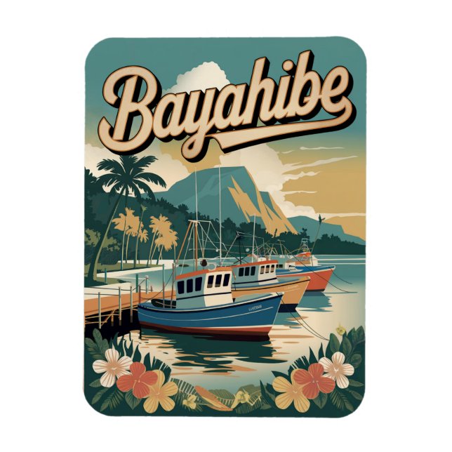 Bayahibe Dominican Republic vintage  Magnet (Vertical)