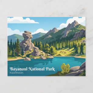 Bayanaul National Park Kazakhstan Postcard
