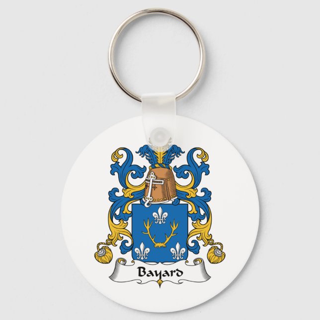Bayard Family Crest Key Ring (Front)