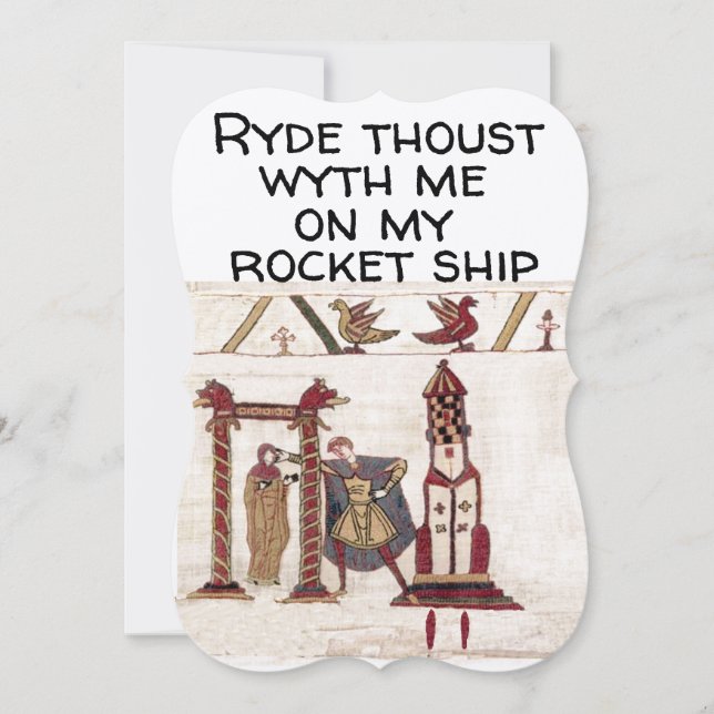 Bayeaux Tapestry Repurposed Thank You Card (Front)