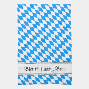 Bayerische Rauten Geschirrtuch Template Tea Towel