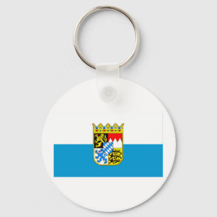 Bayern / Bavaria Flag with Arms Key Ring