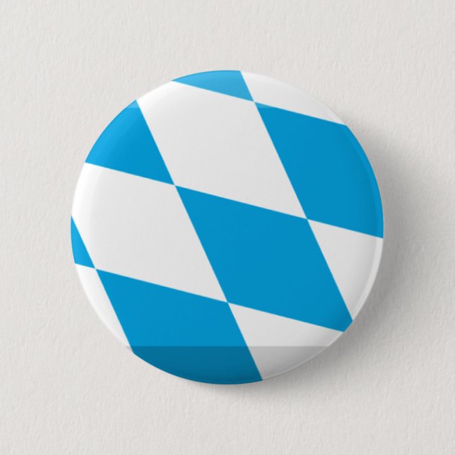 Bayern Flag Gem 6 Cm Round Badge (Front)
