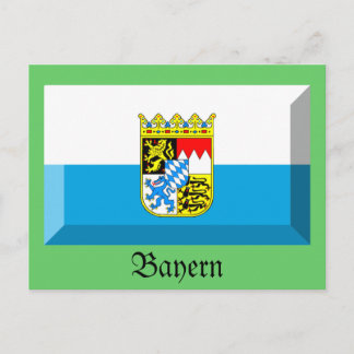 Bayern Flag Gem Postcard