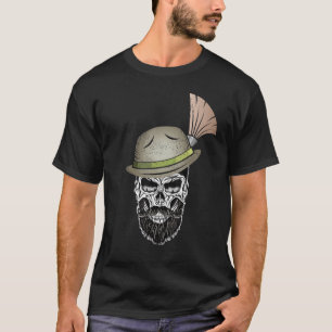 Bayern Oktoberfest Skull Free State Men Men T-Shirt