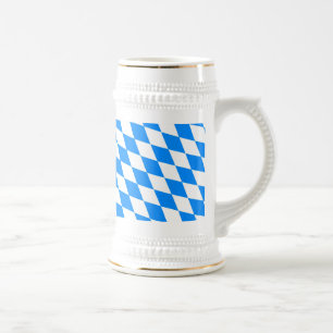 Bayern Rauten Fahne Beer Stein