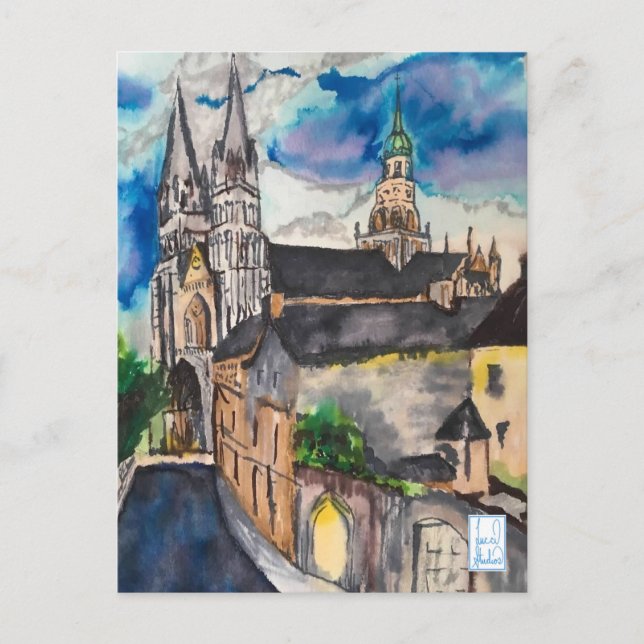 Bayeux Cathedral France Postcard (Front)