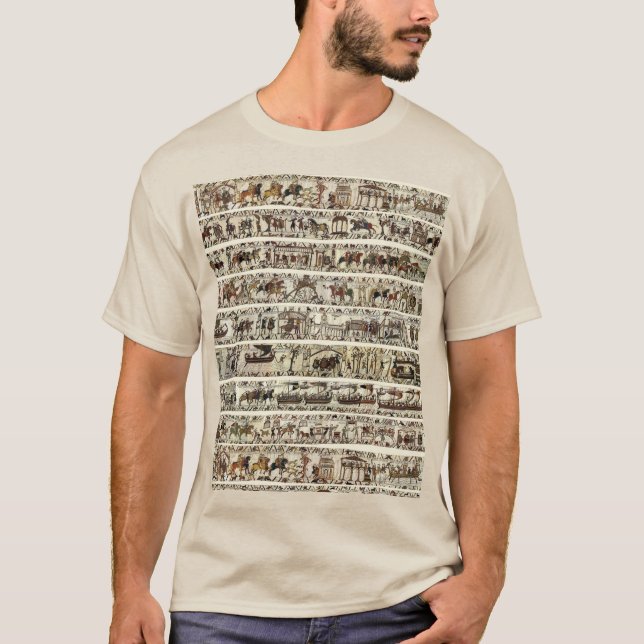 BAYEUX TAPESTRY 1066 Battle of Hastings  T-Shirt (Front)