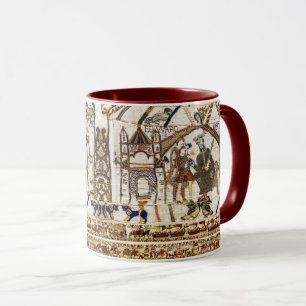 BAYEUX TAPESTRY 1066 NORMAN KNIGHTS AND ARCHERS MUG