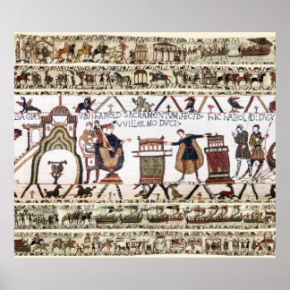 BAYEUX TAPESTRY Harold Made an Oath on Holy Relics Poster