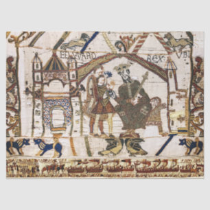 BAYEUX TAPESTRY King Edward Confessor and Harold Tissue Paper