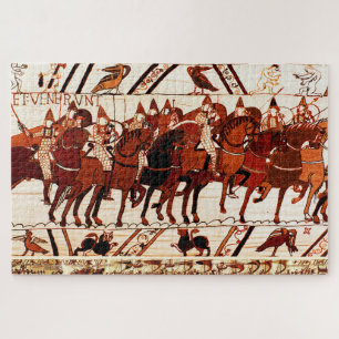 BAYEUX TAPESTRY NORMAN ARMY, KNIGHTS HORSEBACK  JIGSAW PUZZLE