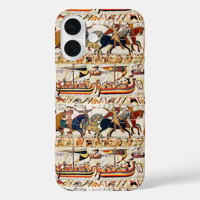 BAYEUX TAPESTRY,NORMAN KNIGHTS,ARCHERS,VIKING SHIP Case-Mate iPhone CASE (Back)
