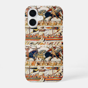 BAYEUX TAPESTRY,NORMAN KNIGHTS,ARCHERS,VIKING SHIP iPhone 16 CASE