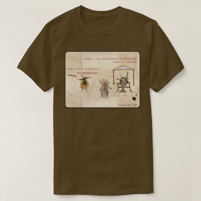 Bayeux Tapestry Saxon Skywalker T-Shirt (Design Front)