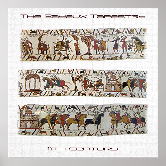 Bayeux Tapestry Scene Poster (Front)