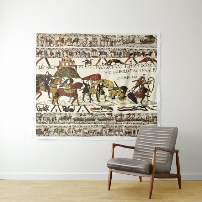 BAYEUX TAPESTRY William at Mont Saint-Michel  (In Situ (Horizontal))