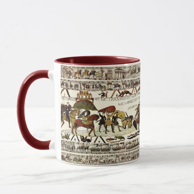 BAYEUX TAPESTRY William at Mont Saint-Michel  Mug (Left)
