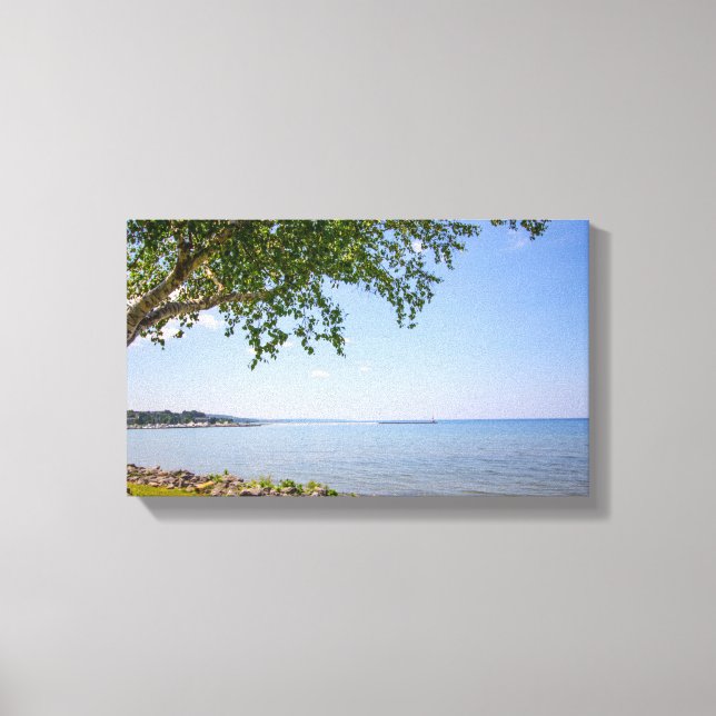 Bayfront Park, Petoskey, Michigan Canvas Print (Front)