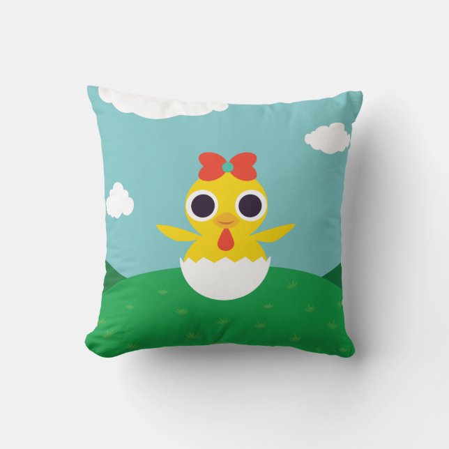 Bayla the Chick Cushion (Front)