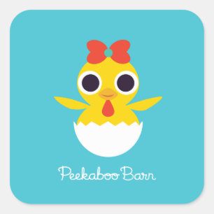 Bayla the Chick Square Sticker
