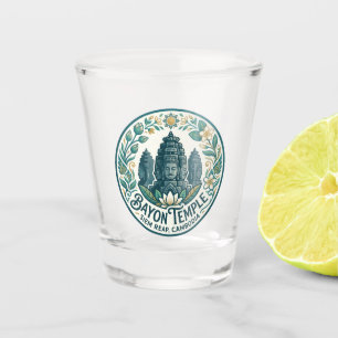Bayon Temple Cambodia Shot Glass