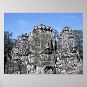 Bayon Temple in Angkor Wat - Cambodia Poster