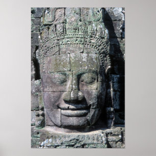 Bayon Temple in Angkor Wat - Cambodia Poster