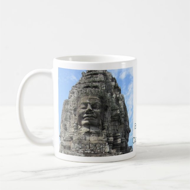 Bayon temples in Cambodia Coffee Mug (Left)