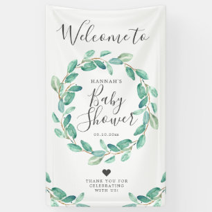 Bayou Botanicals Baby Shower Welcome Banner
