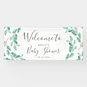Bayou Botanicals   Baby Shower Welcoming Banner