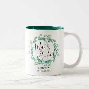 Bayou Botanicals Maid of Honor Two-Tone Coffee Mug