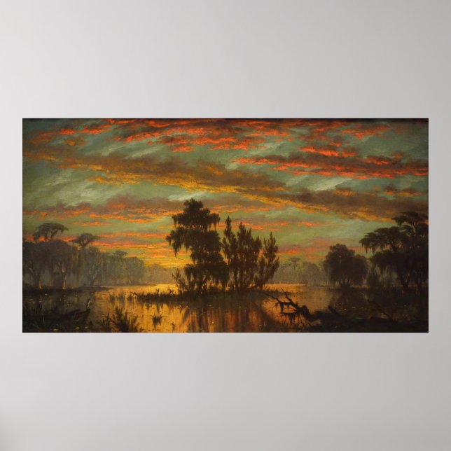 Bayou Plaquemines (1881) by Joseph Rusling Meeker  Poster (Front)