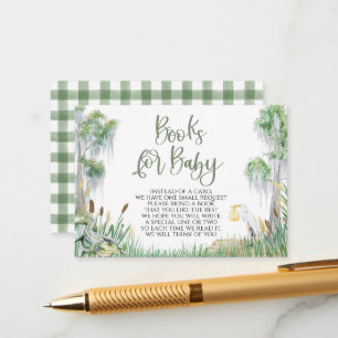 Bayou Swamp Baby Shower Book Request Card